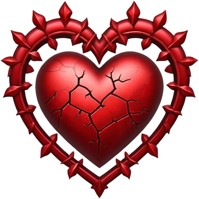 Gothic heart emoji