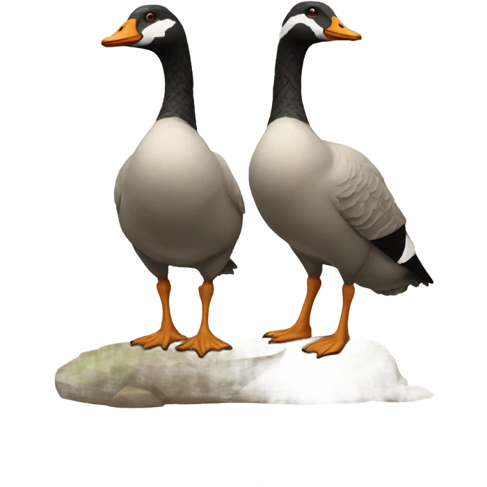 A strong pair of geese  emoji