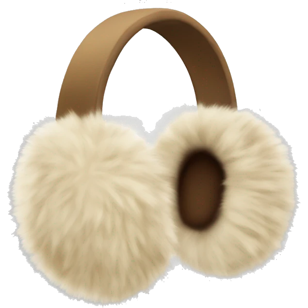 beige fur earmuffs emoji