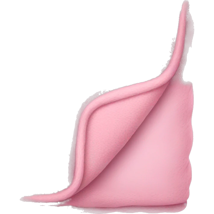 Soft pink blanket emoji