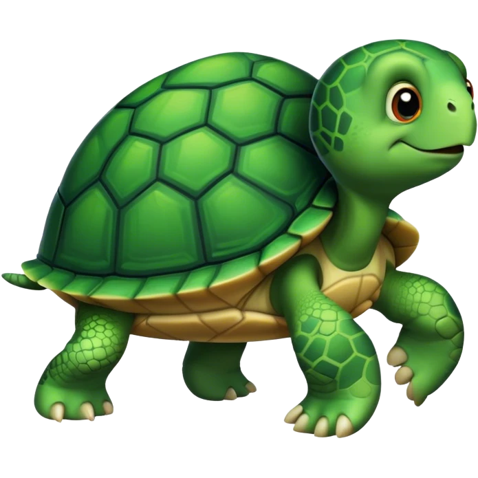 Turtle emoji in nah i'd win pose emoji