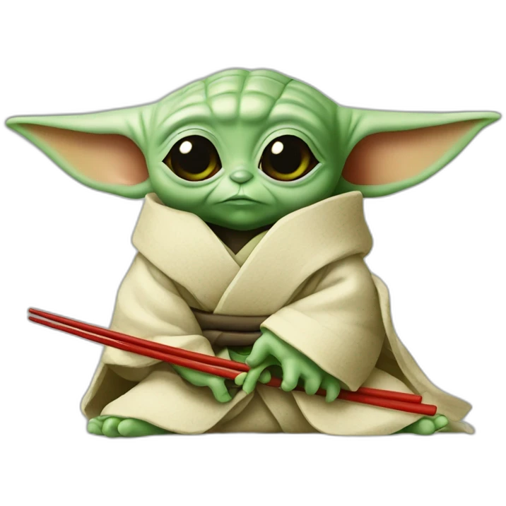 Baby yoda sushi emoji