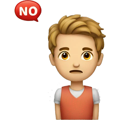 Saying No emoji