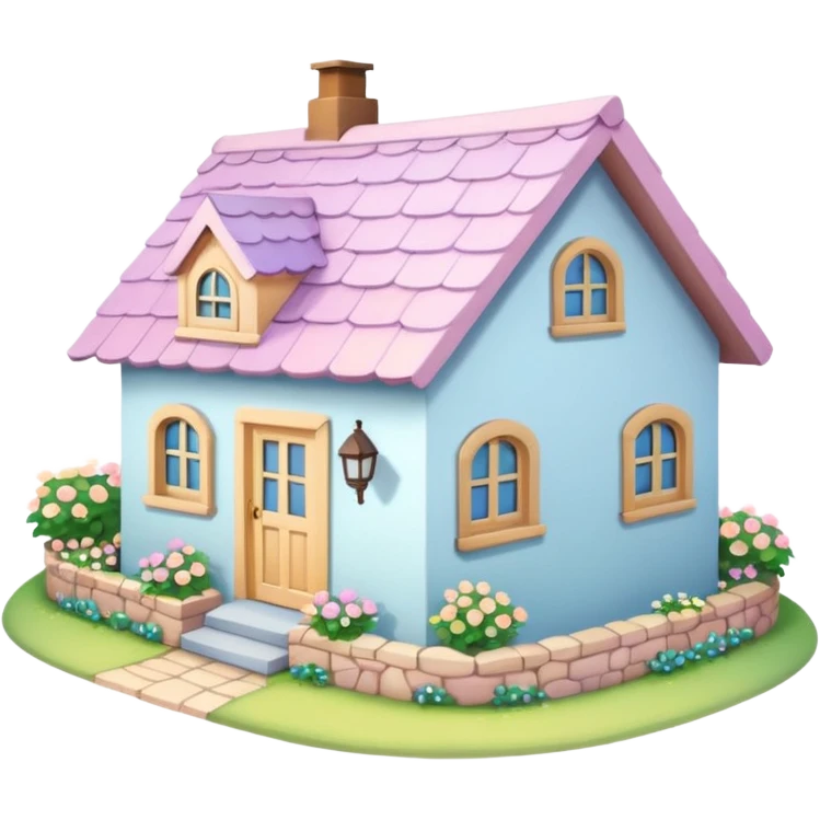 Pastel Roof Cottages emoji