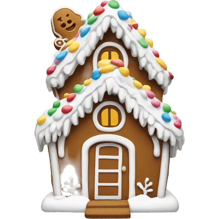 Gingerbread house emoji