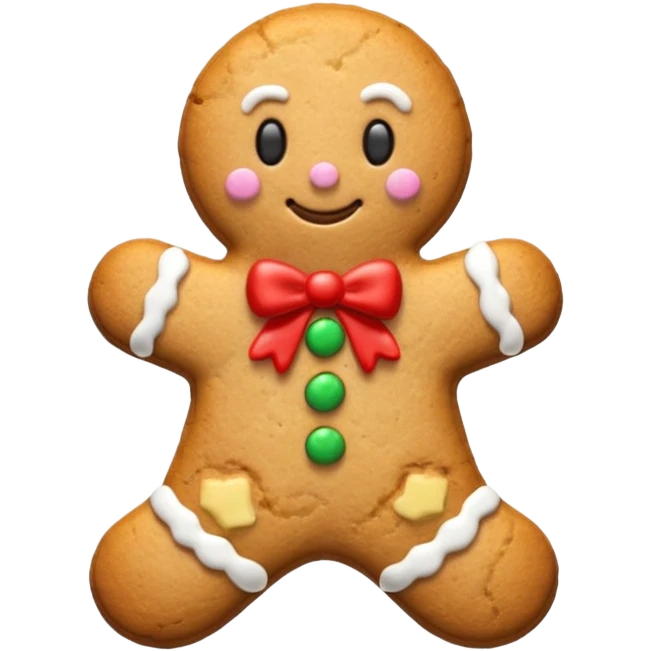 christmas ginger cookie emoji