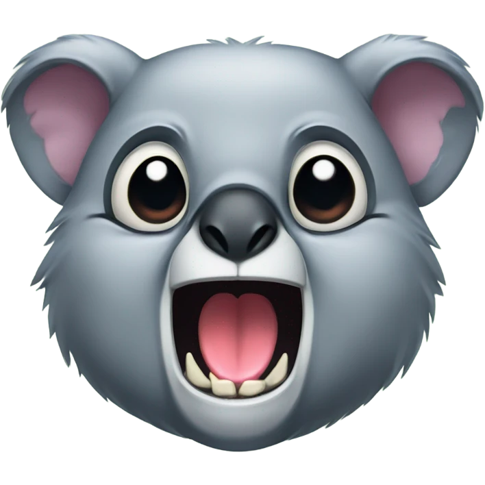 Koala with vampire fangs emoji