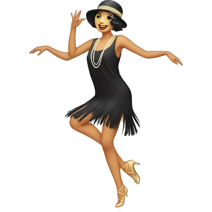 dancing flapper  emoji