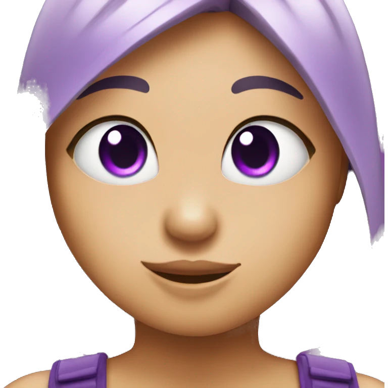 chick with purple heart emoji