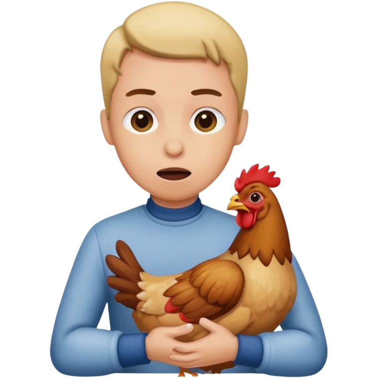 choking the chicken emoji