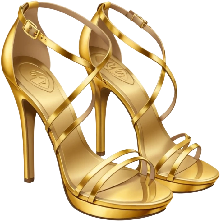 Gold sandals emoji