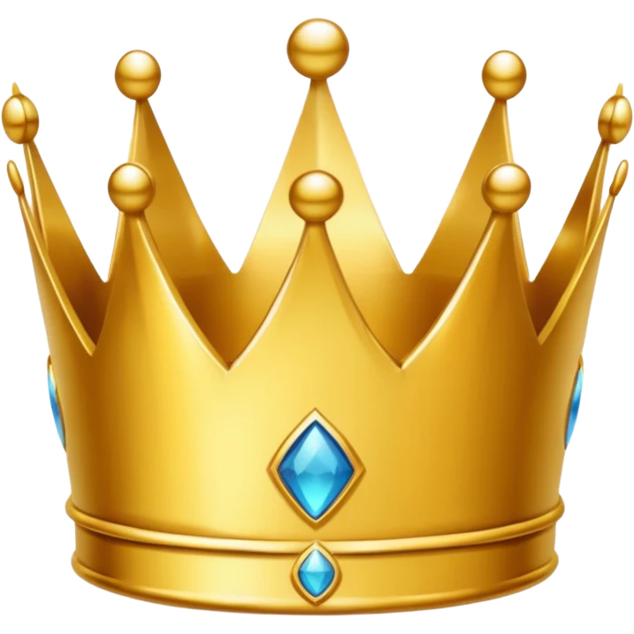 create a crown cartoony without details or anything make it tiny as a real emoji emoji