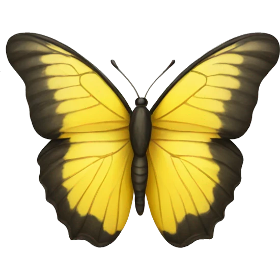 Yellow butterfly emoji