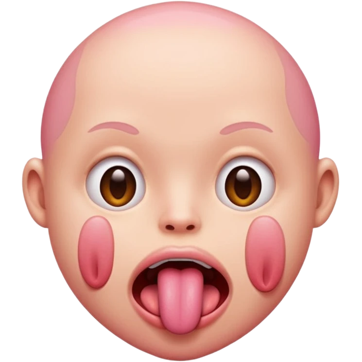 freaky tongue sticking out emoji