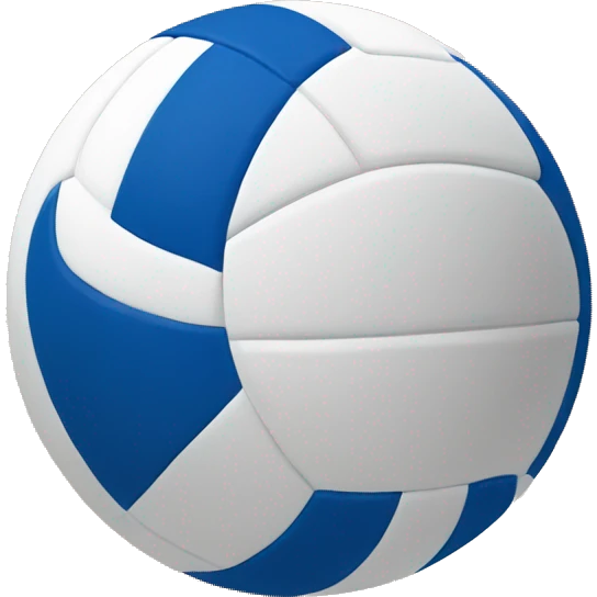blue white and grvolleyball emoji