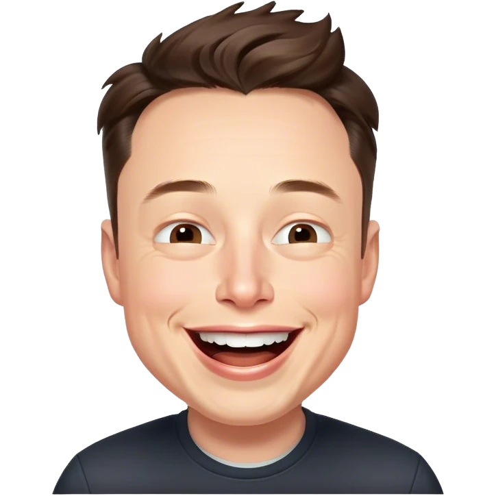 Laughing Elon musk emoji