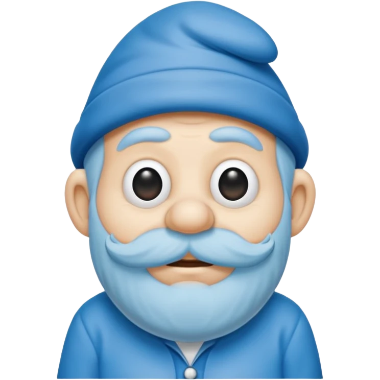 grandfather smurf  emoji