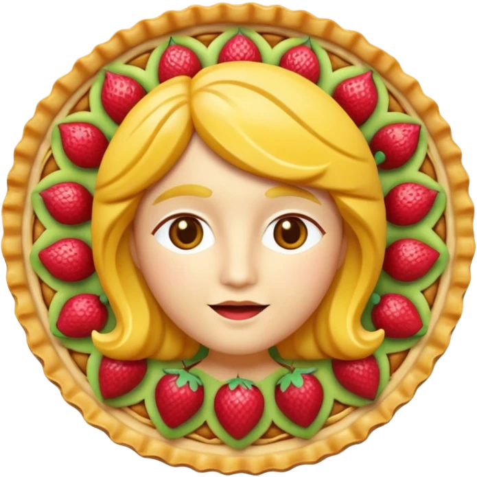 tart food in 3d memoji style emoji
