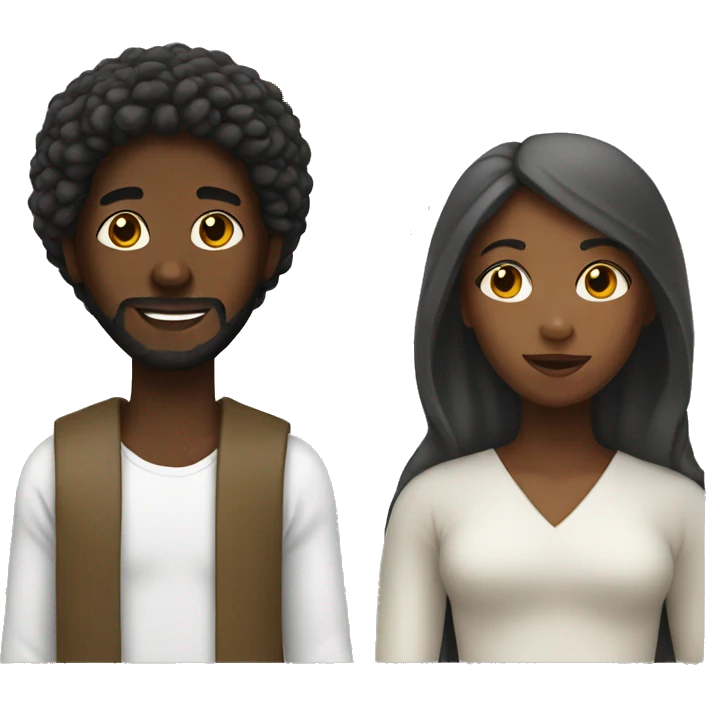 Black girl and Jesus  emoji