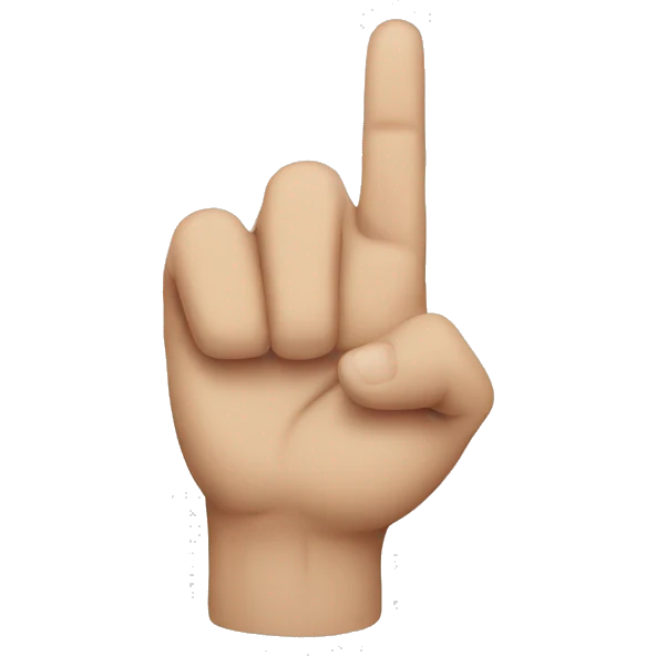 L sign hand emoji