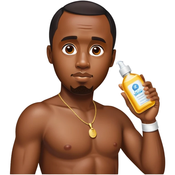P Diddy with baby oil emoji