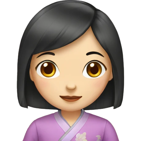 Chinese girl emoji