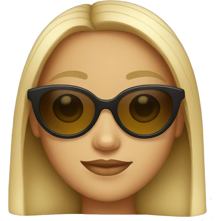 Girl with sunglasses emoji
