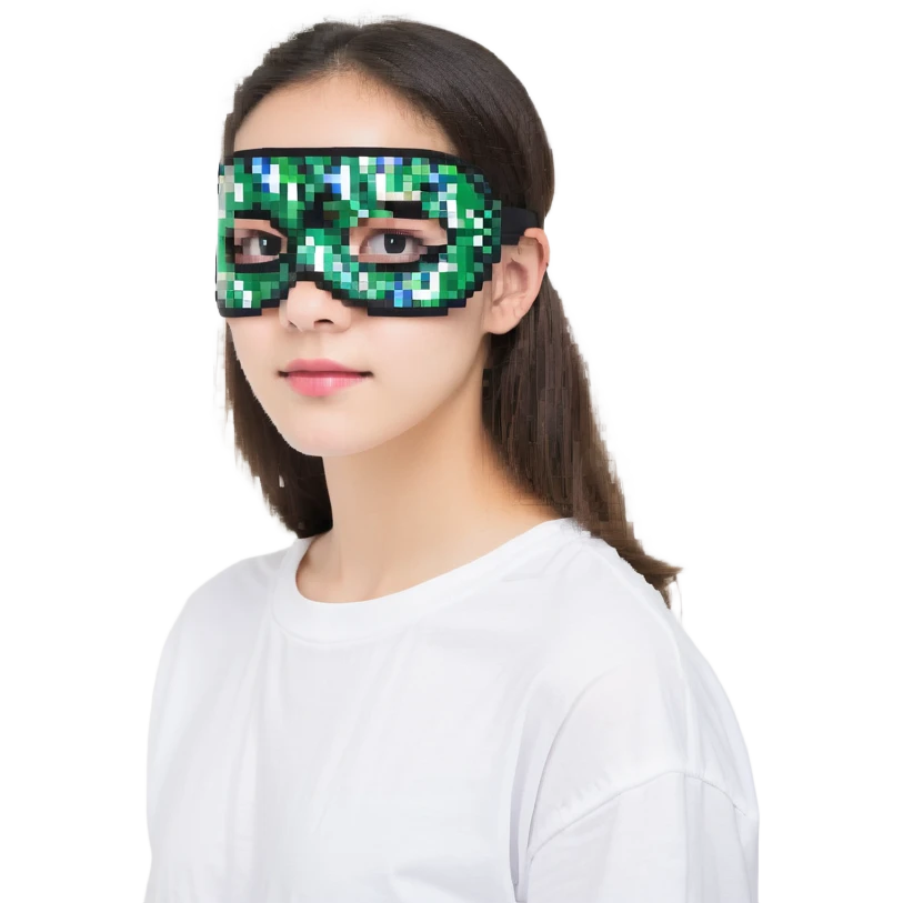 simple black superhero eye mask emoji