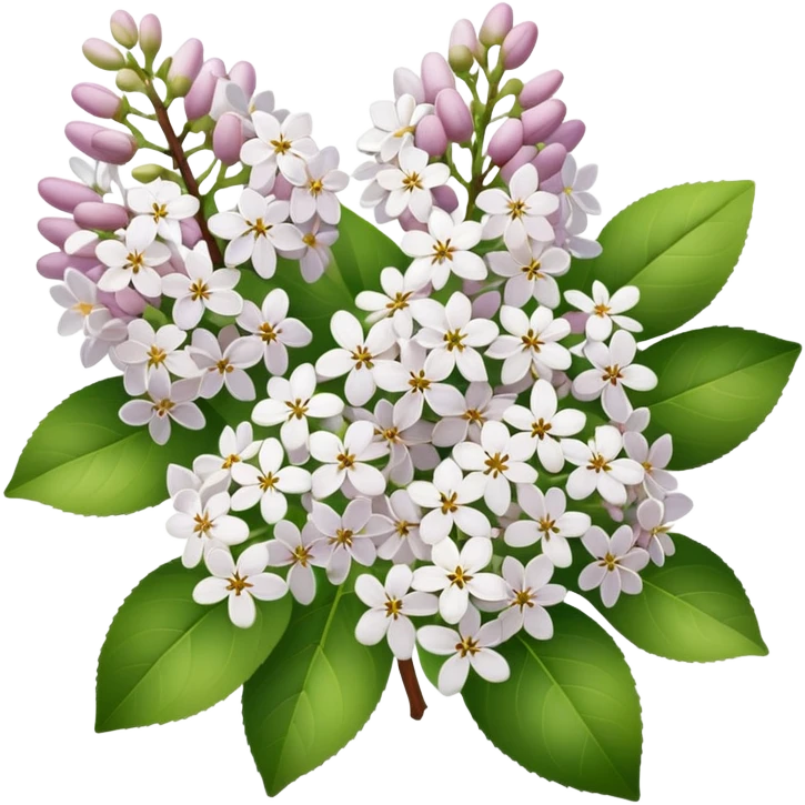 White lilac emoji