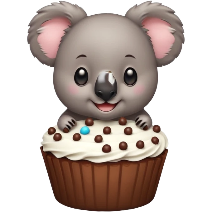 Koala cake emoji