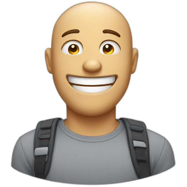owerweight man is laughing  emoji
