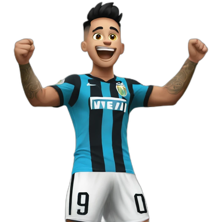 lautaro martinez celebrating emoji