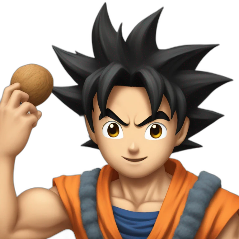 does goku clean nuts? emoji
