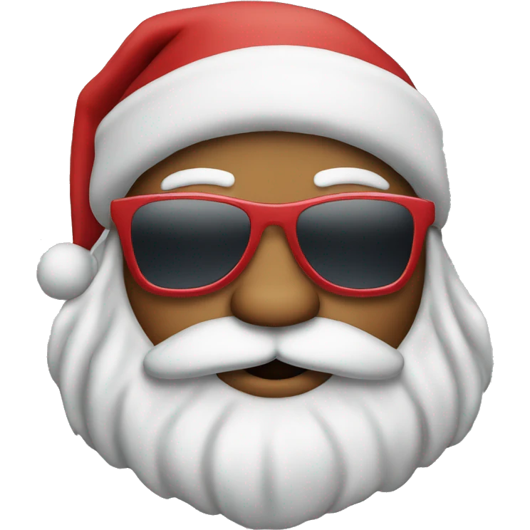 Santa with sunglasses emoji