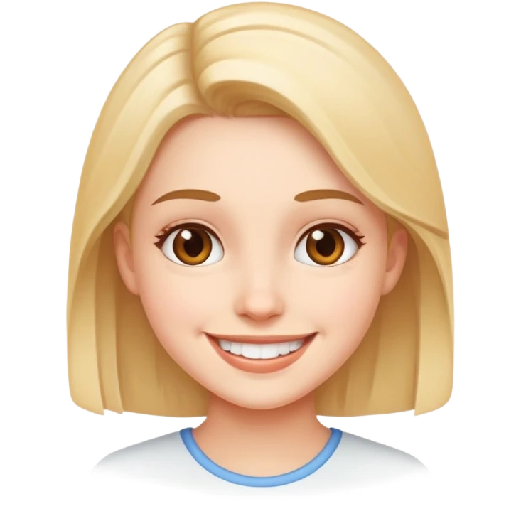 دختر در حال خنده emoji