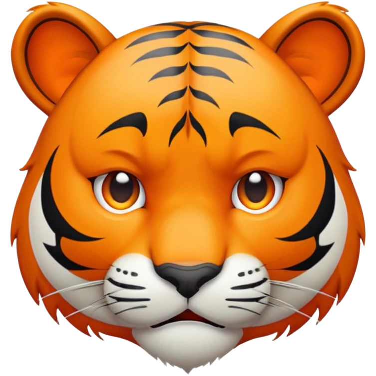 crying sad tiger face for Twitch emote emoji