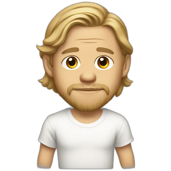 charlie hunnam cartoon wearing shirt emoji