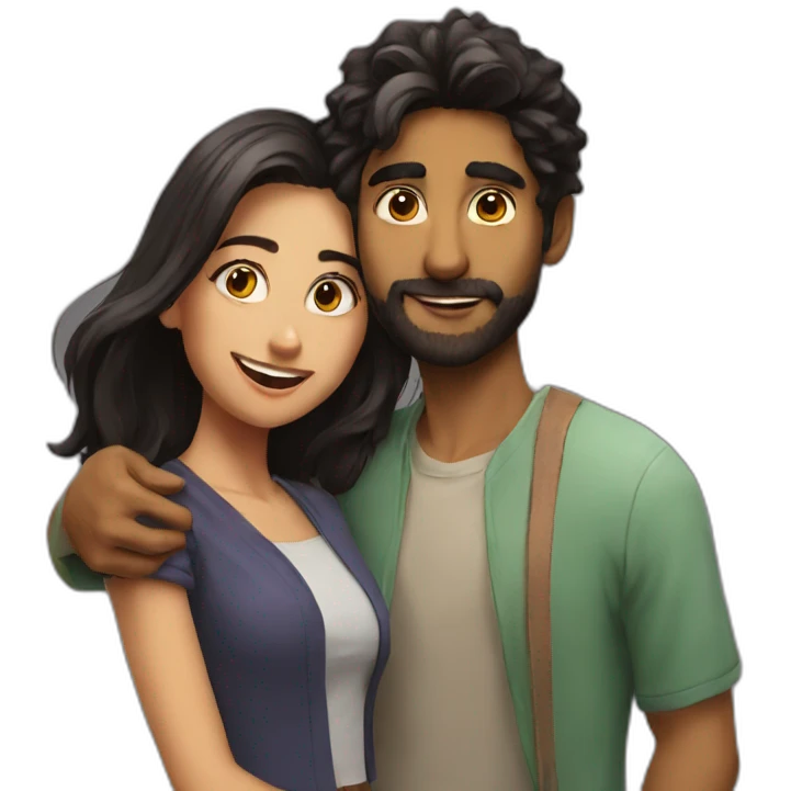 suraj with gf  emoji