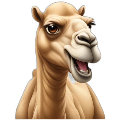 Angry camel emoji