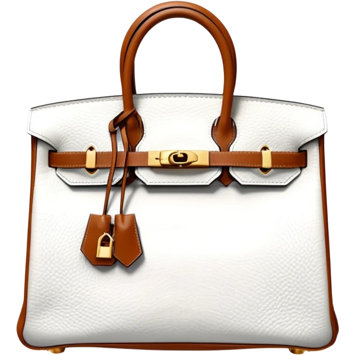hermes birkin himalayan bag white emoji