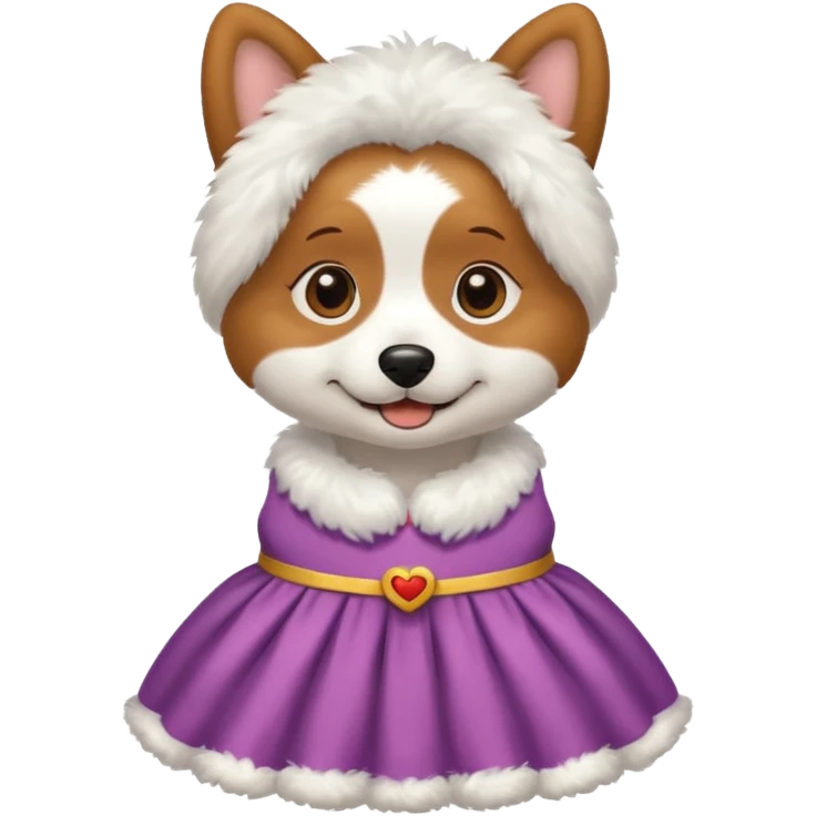 dog in a dress emoji