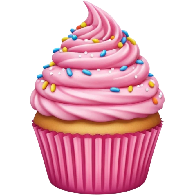 pink cupcake emoji