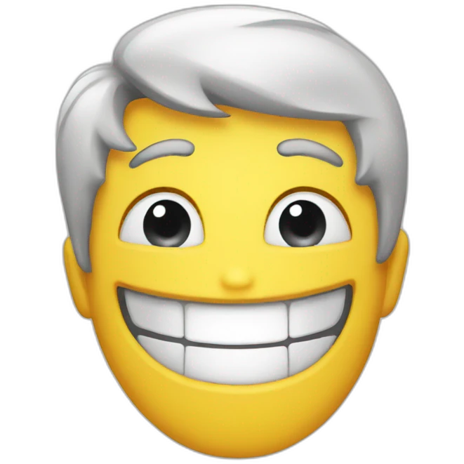 Fake smile emoji