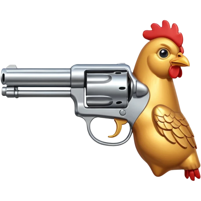 Chicken gun emoji