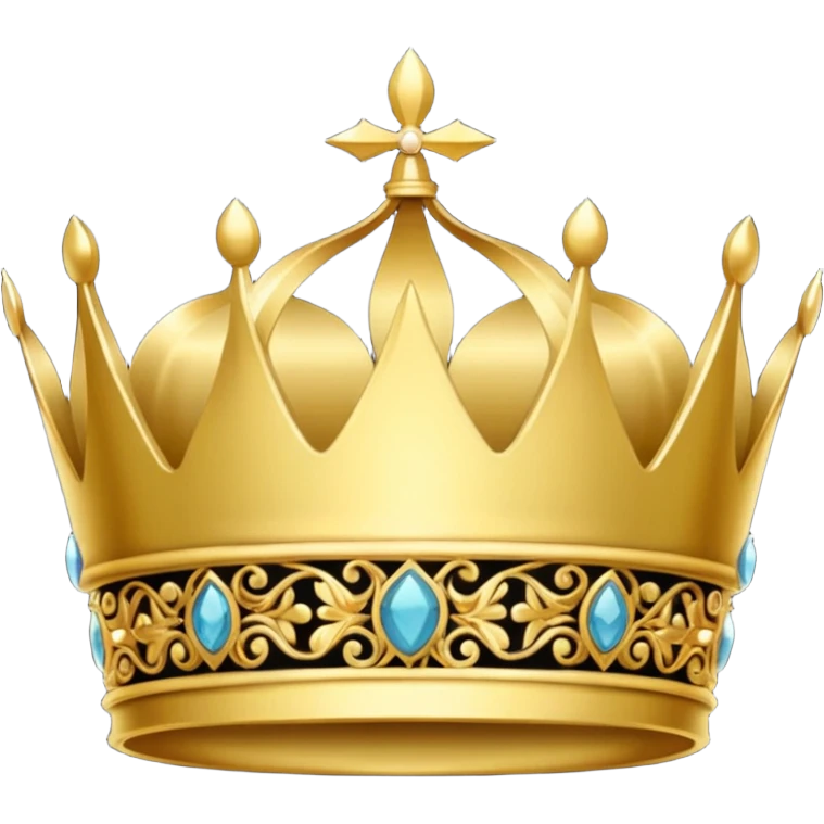 crown + dark emoji