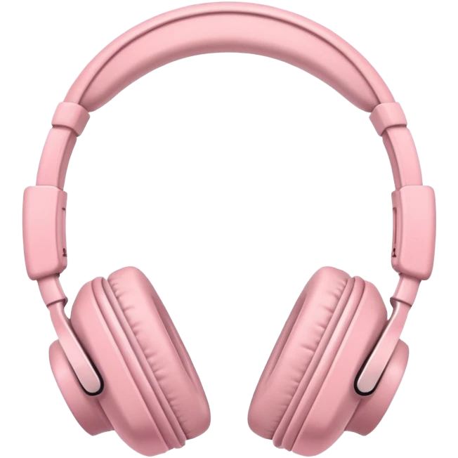 light pink headphones emoji