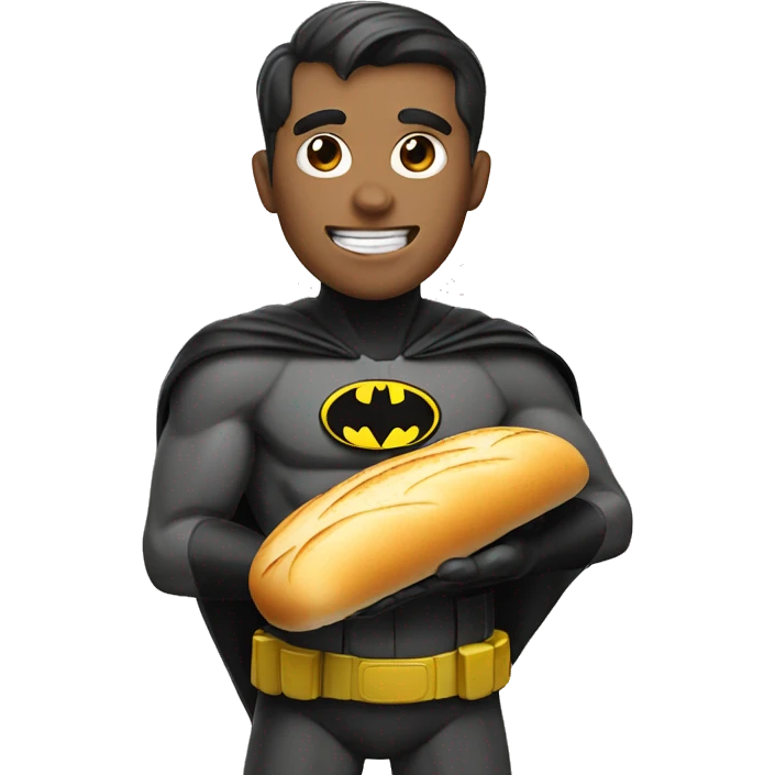 batman with a bread emoji