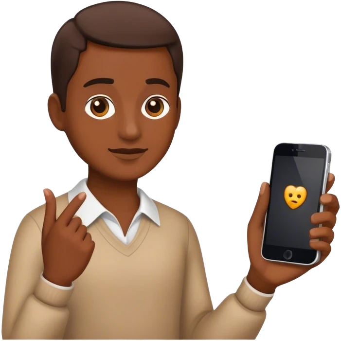 holding phone emoji