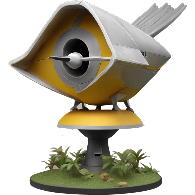 Naboo Starship spacecraft bird’s birdhouse diorama  emoji