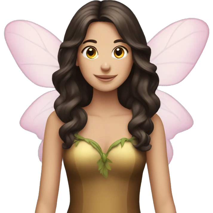 Brunette fairy emoji